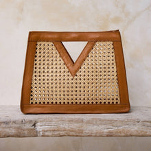 Triangle Rattan Handbag