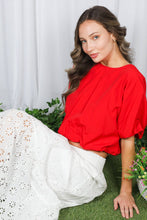 Scarlet Soirée Bubble Top