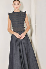 Chambray Smocked Dress