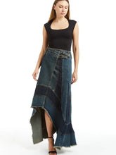 Patched Grunge Skirt