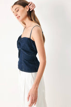 Twisted Denim Top