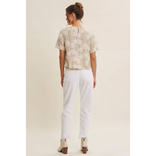 3-D Sequin Floral Top