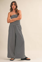 Lines Strapless Jumpsuit