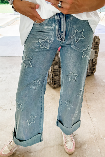 Star Patchwork Denim