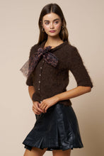 Leopard Bow Cardigan
