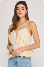 Tullip Shaped Neck Line Bubble Top