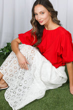 Scarlet Soirée Bubble Top