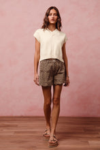 Leopard Twill Shorts