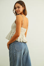 Sweet Line Peplum Top