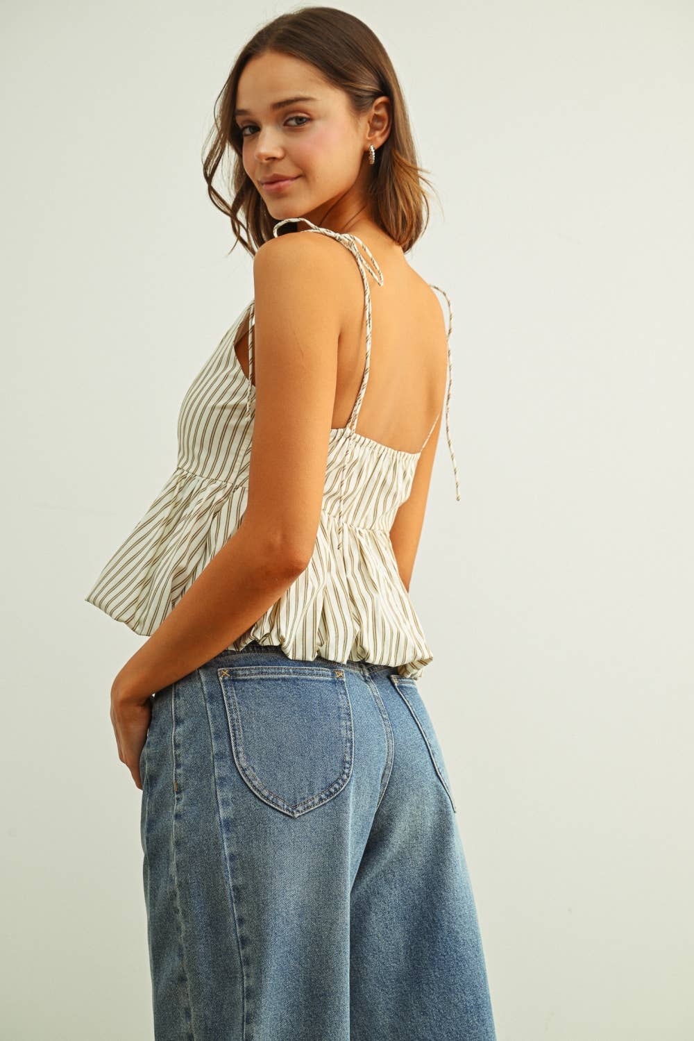 Sweet Line Peplum Top