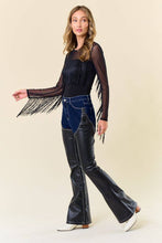 Fringe Mesh Top