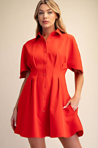 Red Hot Shirt Dress