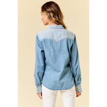 Two Tone Denim Top