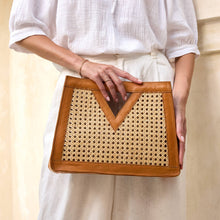 Triangle Rattan Handbag