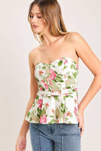 Garden Party Peplum Top