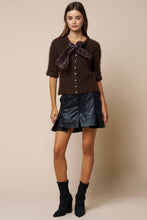 Leopard Bow Cardigan
