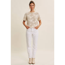 3-D Sequin Floral Top