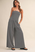 Lines Strapless Jumpsuit