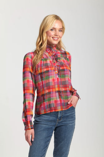 Falling For Plaid Top