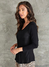 Fringed Silky Long Sleeve Top (More Colors)
